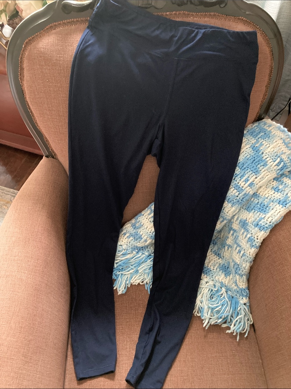 Wonderly Dark Navy Stretch Leggings